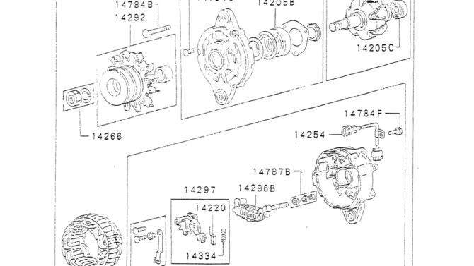 13-036(02) ALTERNATOR & REGULATOR Mitsubishi 6D31-T-Kobelco SK220LC-3 SK250LC SK220-3 Excavator Parts Number Electronic Catalog EPC Manuals
