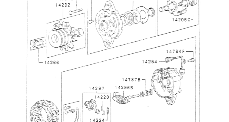 13 036(02) ALTERNATOR & REGULATOR Mitsubishi 6D31 T