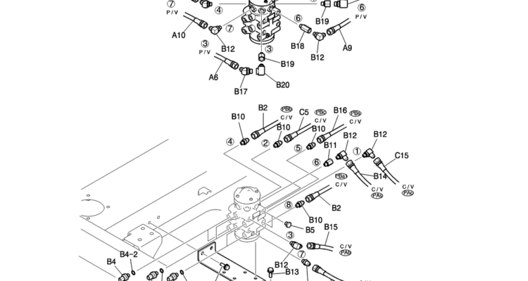 141-01-2-01 CONTROL LINES, REMOTE (WITHOUT MULTI LEVER)-Kobelco SK200-8 SK210LC-8 SK210D-8 Excavator Parts Number Electronic Catalog EPC Manuals