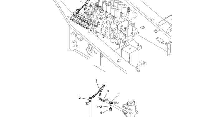150-60-1-01 CONTROL LINES, VALVE (NIBBLER & BREAKER)-Kobelco SK200-8 SK210LC-8 SK210D-8 Excavator Parts Number Electronic Catalog EPC Manuals
