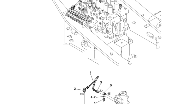 150-60-1-01 CONTROL LINES, VALVE (NIBBLER & BREAKER)-Kobelco SK200-8 SK210LC-8 SK210D-8 Excavator Parts Number Electronic Catalog EPC Manuals
