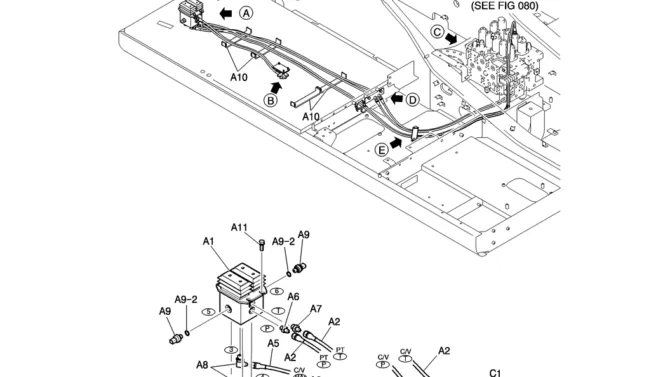 160-01-1 CONTROL LINES, PROPEL-Kobelco SK200-8 SK210LC-8 SK210D-8 Excavator Parts Number Electronic Catalog EPC Manuals