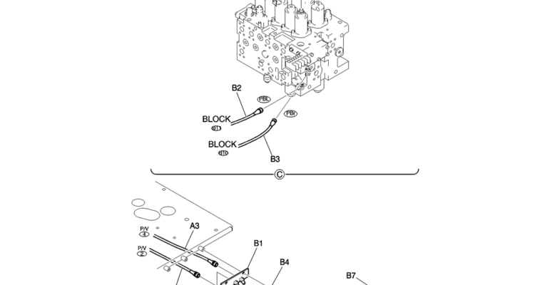 160-01-2 CONTROL LINES, PROPEL-Kobelco SK200-8 SK210LC-8 SK210D-8 Excavator Parts Number Electronic Catalog EPC Manuals