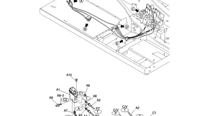 160-60-1-01 CONTROL LINES, REMOTE (NIBBLER & BREAKER)-Kobelco SK200-8 SK210LC-8 SK210D-8 Excavator Parts Number Electronic Catalog EPC Manuals