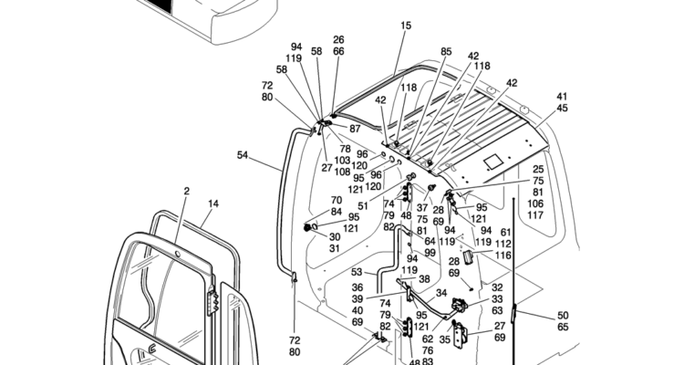 180-01-1 CAB ASSY-Kobelco SK200-8 SK210LC-8 SK210D-8 Excavator Parts Number Electronic Catalog EPC Manuals