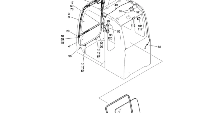 180-01-2 CAB ASSY-Kobelco SK200-8 SK210LC-8 SK210D-8 Excavator Parts Number Electronic Catalog EPC Manuals