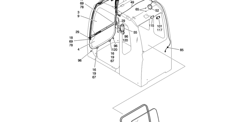 180-01-2 CAB ASSY-Kobelco SK200-8 SK210LC-8 SK210D-8 Excavator Parts Number Electronic Catalog EPC Manuals