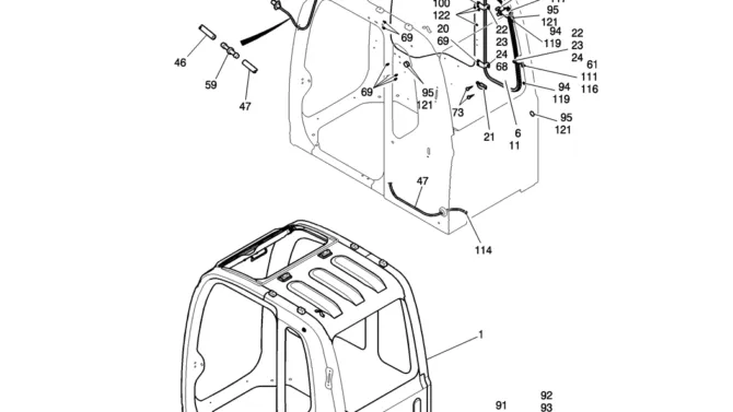 180-01-3 CAB ASSY-Kobelco SK200-8 SK210LC-8 SK210D-8 Excavator Parts Number Electronic Catalog EPC Manuals