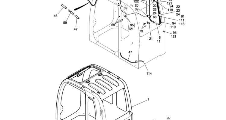 180-01-3 CAB ASSY-Kobelco SK200-8 SK210LC-8 SK210D-8 Excavator Parts Number Electronic Catalog EPC Manuals