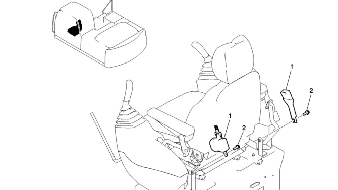 235-01-1 BELT ASSY, SEAT-Kobelco SK200-8 SK210LC-8 SK210D-8 Excavator Parts Number Electronic Catalog EPC Manuals