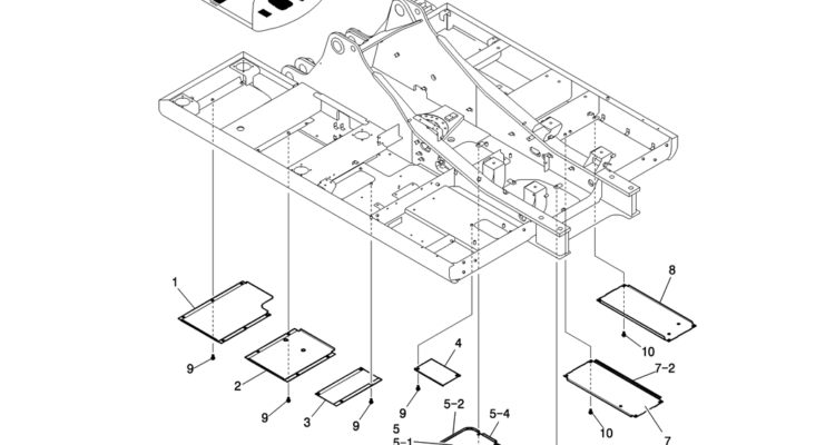 250-01-1 COVER ASSY, UNDER-Kobelco SK200-8 SK210LC-8 SK210D-8 Excavator Parts Number Electronic Catalog EPC Manuals