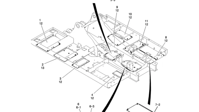 250-02-1 COVER ASSY, UNDER [HD (DISMANTLE)]-Kobelco SK200-8 SK210LC-8 SK210D-8 Excavator Parts Number Electronic Catalog EPC Manuals