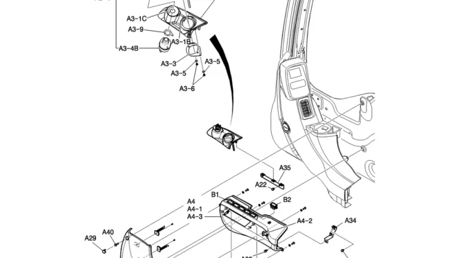 260-01-2 PANEL ASSY, INSTRUMENT-Kobelco SK200-8 SK210LC-8 SK210D-8 Excavator Parts Number Electronic Catalog EPC Manuals