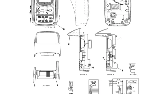 265-01-1 GAUGE ASSY, CLUSTER-Kobelco SK200-8 SK210LC-8 SK210D-8 Excavator Parts Number Electronic Catalog EPC Manuals
