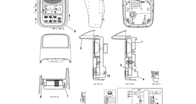 265-01-1 GAUGE ASSY, CLUSTER-Kobelco SK200-8 SK210LC-8 SK210D-8 Excavator Parts Number Electronic Catalog EPC Manuals