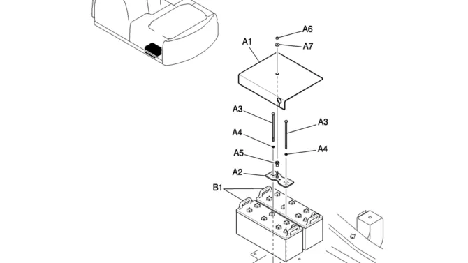 280-01-1 BATTERY ASSY-Kobelco SK200-8 SK210LC-8 SK210D-8 Excavator Parts Number Electronic Catalog EPC Manuals