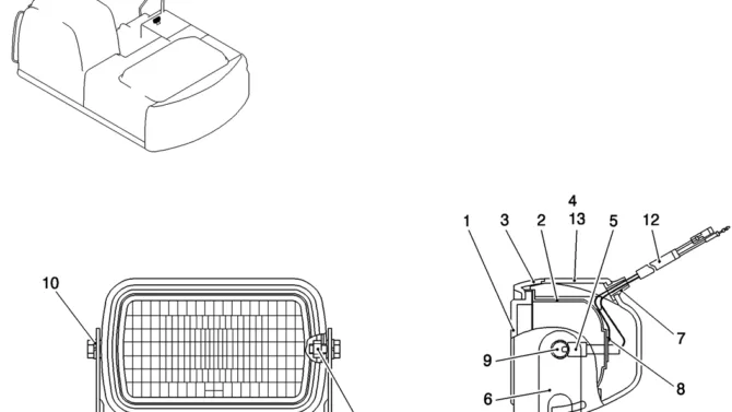 305-01-1 LIGHT ASSY-Kobelco SK200-8 SK210LC-8 SK210D-8 Excavator Parts Number Electronic Catalog EPC Manuals