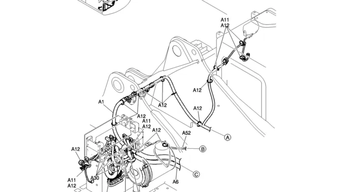 310-01-1 HARNESS ASSY, UPP-Kobelco SK200-8 SK210LC-8 SK210D-8 Excavator Parts Number Electronic Catalog EPC Manuals
