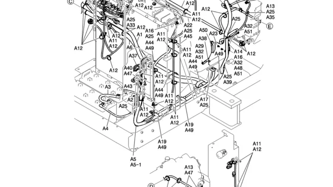 310-01-2 HARNESS ASSY, UPP-Kobelco SK200-8 SK210LC-8 SK210D-8 Excavator Parts Number Electronic Catalog EPC Manuals