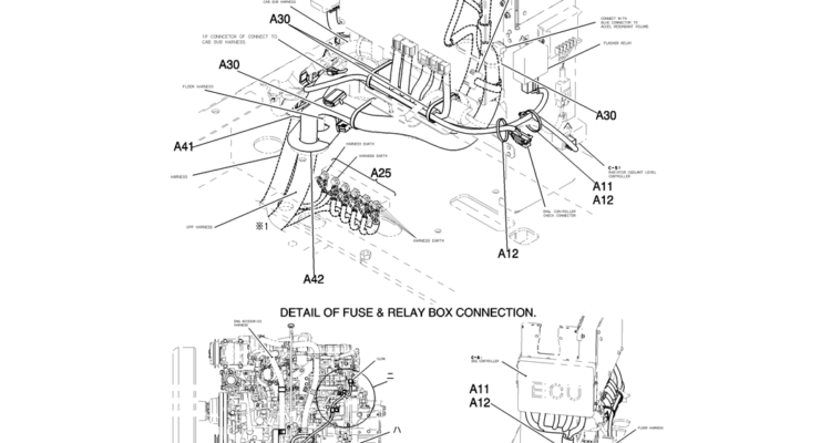 310-01A-4 HARNESS ASSY, UPP-Kobelco SK200-8 SK210LC-8 SK210D-8 Excavator Parts Number Electronic Catalog EPC Manuals