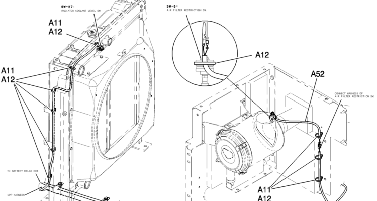 310-01A-6 HARNESS ASSY, UPP-Kobelco SK200-8 SK210LC-8 SK210D-8 Excavator Parts Number Electronic Catalog EPC Manuals
