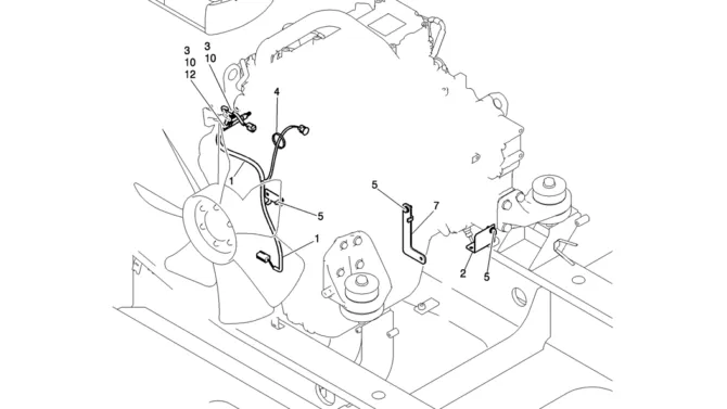 325-01-1 HARNESS ASSY, ENGINE-Kobelco SK200-8 SK210LC-8 SK210D-8 Excavator Parts Number Electronic Catalog EPC Manuals