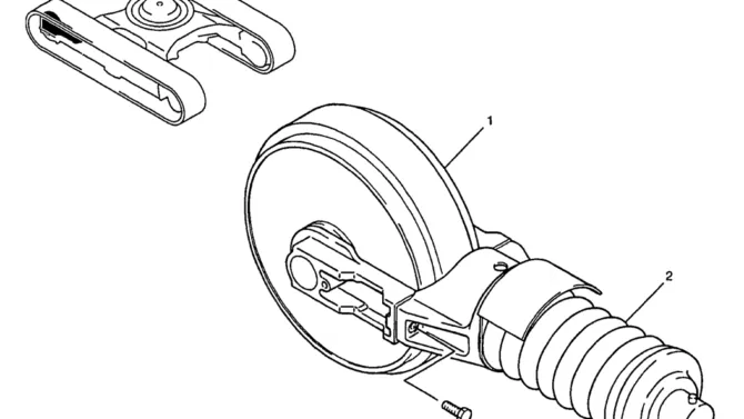 350-01-1 IDLER ASSY, CRAWLER-Kobelco SK200-8 SK210LC-8 SK210D-8 Excavator Parts Number Electronic Catalog EPC Manuals