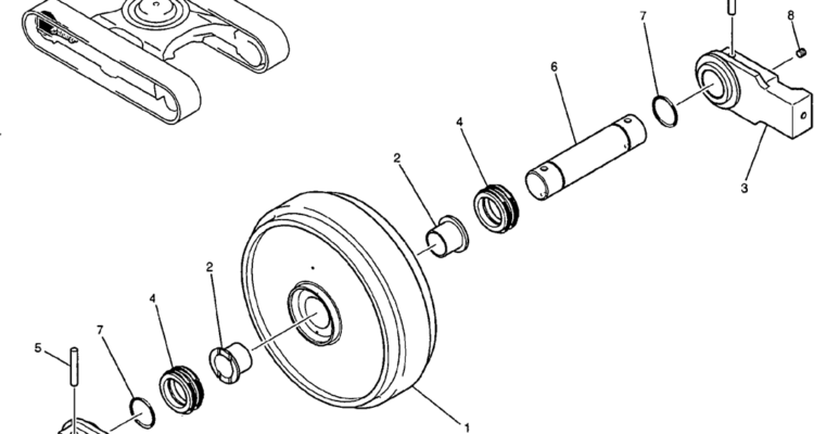356-01-1 IDLER ASSY-Kobelco SK200-8 SK210LC-8 SK210D-8 Excavator Parts Number Electronic Catalog EPC Manuals
