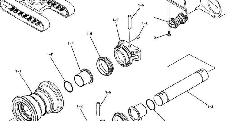 366-01A-1 ROLLER ASSY, TRACK-Kobelco SK200-8 SK210LC-8 SK210D-8 Excavator Parts Number Electronic Catalog EPC Manuals