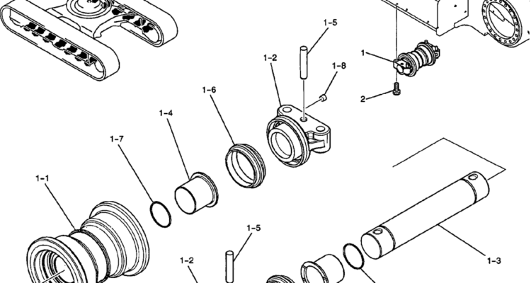 367-01A1 ROLLER ASSY, TRACK-Kobelco SK200-8 SK210LC-8 SK210D-8 Excavator Parts Number Electronic Catalog EPC Manuals