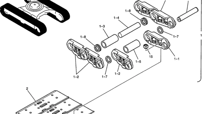 383-01-1 SHOE ASSY-Kobelco SK200-8 SK210LC-8 SK210D-8 Excavator Parts Number Electronic Catalog EPC Manuals