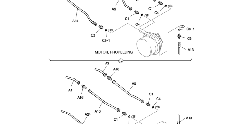 402-01-2 HYD LINES, LOW-Kobelco SK200-8 SK210LC-8 SK210D-8 Excavator Parts Number Electronic Catalog EPC Manuals