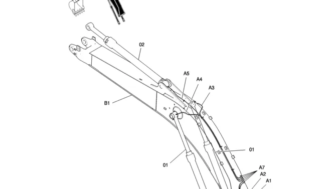 450-02-1 BOOM GROUP (HD)-Kobelco SK200-8 SK210LC-8 SK210D-8 Excavator Parts Number Electronic Catalog EPC Manuals