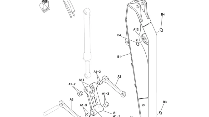 580-01-1 ARM GROUP, 2.94M-Kobelco SK200-8 SK210LC-8 SK210D-8 Excavator Parts Number Electronic Catalog EPC Manuals