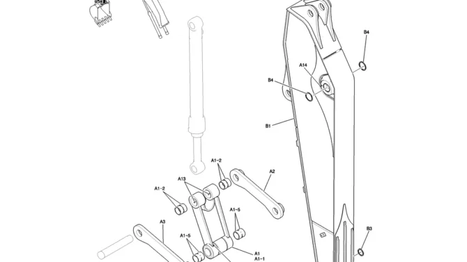 580-02-1 ARM GROUP, 2.94M (HD)-Kobelco SK200-8 SK210LC-8 SK210D-8 Excavator Parts Number Electronic Catalog EPC Manuals