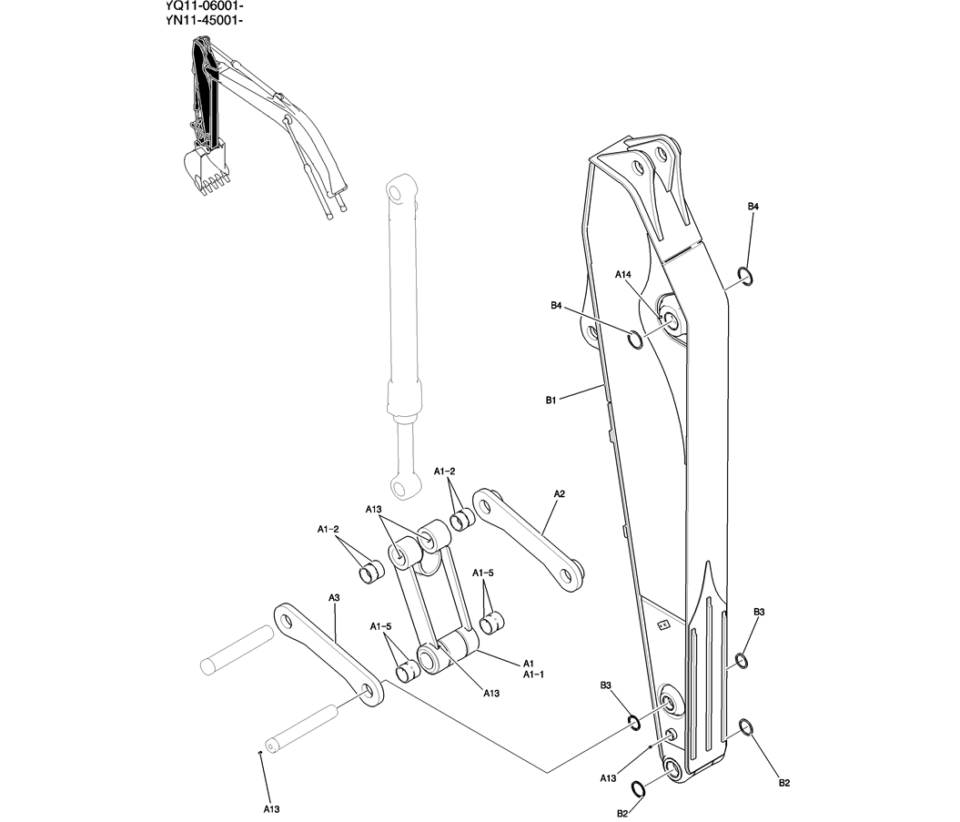 580-02-1 ARM GROUP, 2.94M (HD)-Kobelco SK200-8 SK210LC-8 SK210D-8 Excavator Parts Number Electronic Catalog EPC Manuals