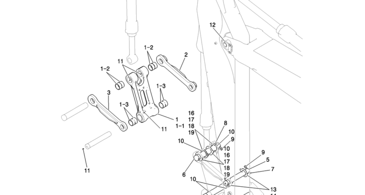 580-60-1 ARM GROUP, 2. 94M (NIBBLER & BREAKER)-Kobelco SK200-8 SK210LC-8 SK210D-8 Excavator Parts Number Electronic Catalog EPC Manuals