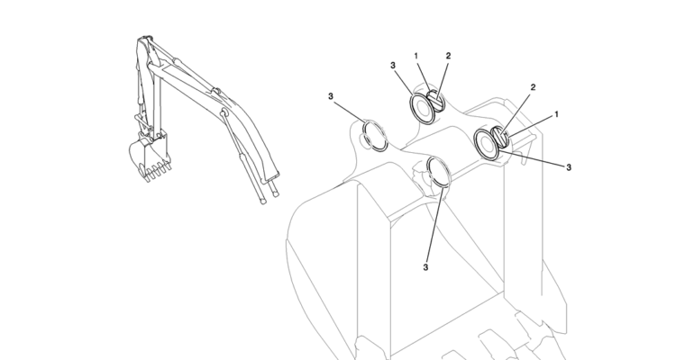 674 01 1 BUCKET ASSY, STD 0. 8M3