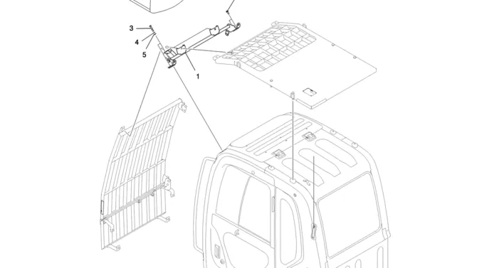 742-02-1 CAB & GUARD ASSY (HEAD GUARD + 2 FACES GUARD)-Kobelco SK200-8 SK210LC-8 SK210D-8 Excavator Parts Number Electronic Catalog EPC Manuals