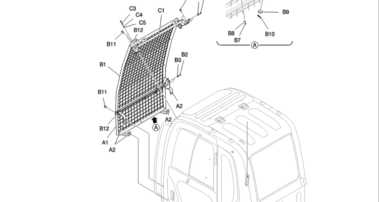 745 02 1 CAB & GUARD ASSY [1, 2 FACES GUARD (WIRE TYPE)]