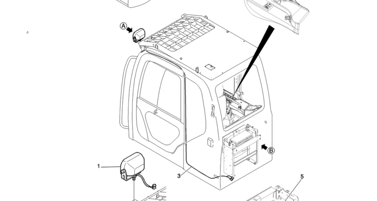 754-02-1 LIGHT INSTAL (1 LIGHT + WHIT CAB GUARD)-Kobelco SK200-8 SK210LC-8 SK210D-8 Excavator Parts Number Electronic Catalog EPC Manuals