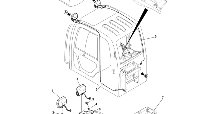 755-01-1 LIGHT INSTAL (2 LIGHT)-Kobelco SK200-8 SK210LC-8 SK210D-8 Excavator Parts Number Electronic Catalog EPC Manuals