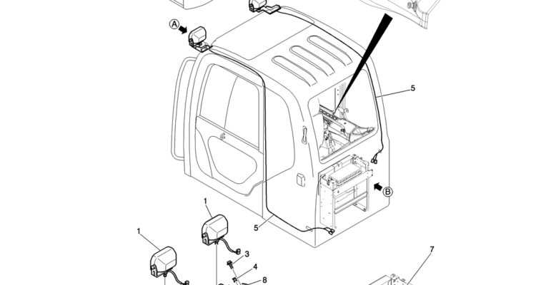 755-01-1 LIGHT INSTAL (2 LIGHT)-Kobelco SK200-8 SK210LC-8 SK210D-8 Excavator Parts Number Electronic Catalog EPC Manuals