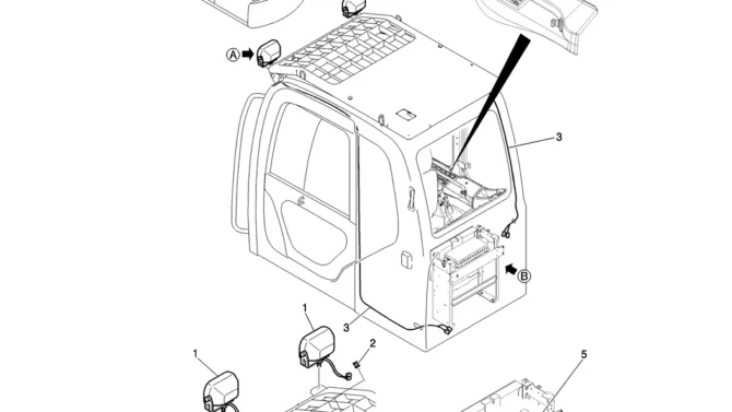 755-02-1 LIGHT INSTAL (2 LIGHT + WHIT CAB GUARD)-Kobelco SK200-8 SK210LC-8 SK210D-8 Excavator Parts Number Electronic Catalog EPC Manuals
