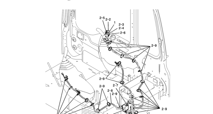 813-01-1 HARNESS ASSY, CAB (STD KEY 5 EQUIVALENT)-Kobelco SK200-8 SK210LC-8 SK210D-8 Excavator Parts Number Electronic Catalog EPC Manuals