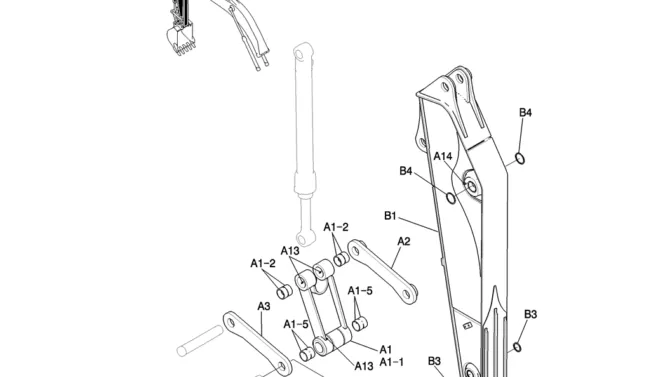 860-02-1 ARM GROUP, SHORT 2.4M (7FT 11IN) (HD)-Kobelco SK200-8 SK210LC-8 SK210D-8 Excavator Parts Number Electronic Catalog EPC Manuals