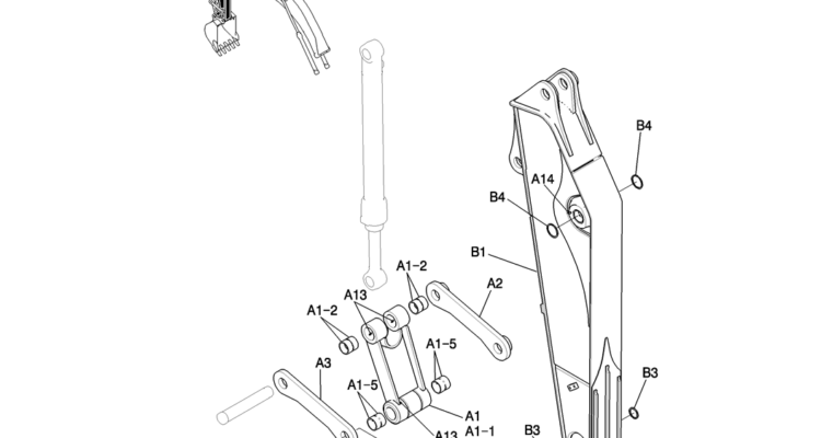 860-02-1 ARM GROUP, SHORT 2.4M (7FT 11IN) (HD)-Kobelco SK200-8 SK210LC-8 SK210D-8 Excavator Parts Number Electronic Catalog EPC Manuals