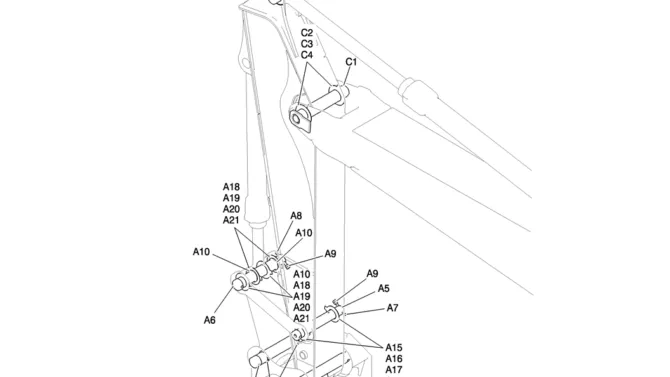860-02-2 ARM GROUP, SHORT 2.4M (7FT 11IN) (HD)-Kobelco SK200-8 SK210LC-8 SK210D-8 Excavator Parts Number Electronic Catalog EPC Manuals