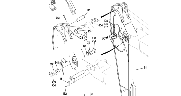 861-02-1 ARM GROUP, 2.94M (9FT 8IN) (HD)-Kobelco SK200-8 SK210LC-8 SK210D-8 Excavator Parts Number Electronic Catalog EPC Manuals