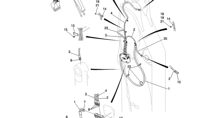 861-86-1 ARM GROUP, 2.94M (9FT 8IN) (AUTO GREASTER)-Kobelco SK200-8 SK210LC-8 SK210D-8 Excavator Parts Number Electronic Catalog EPC Manuals